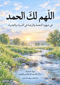 غلاف كتاب «اللهم لك الحمد»، إصدار مدارج