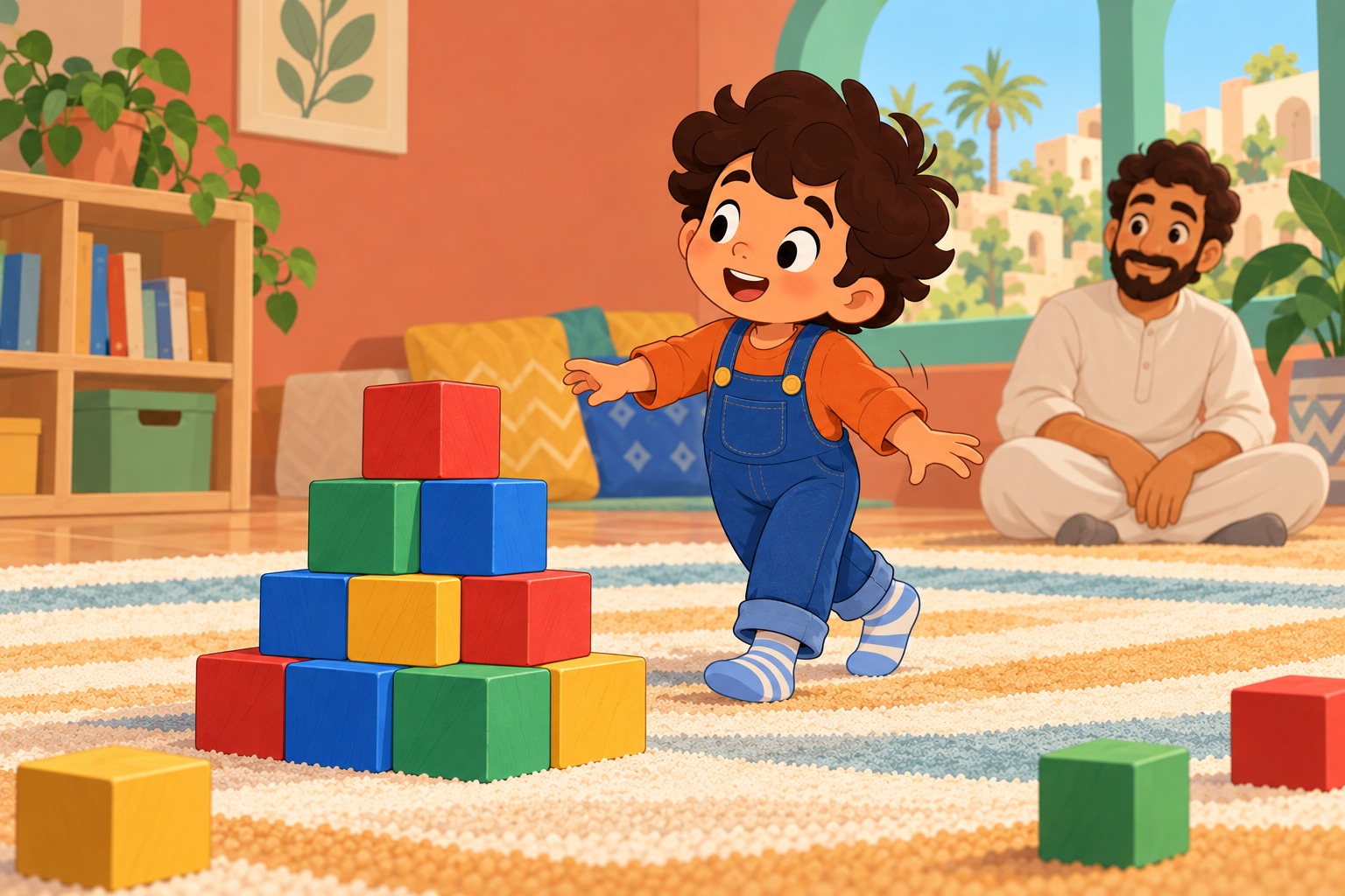 مشهد 6 من قصة البرج الذي سقط مرتين