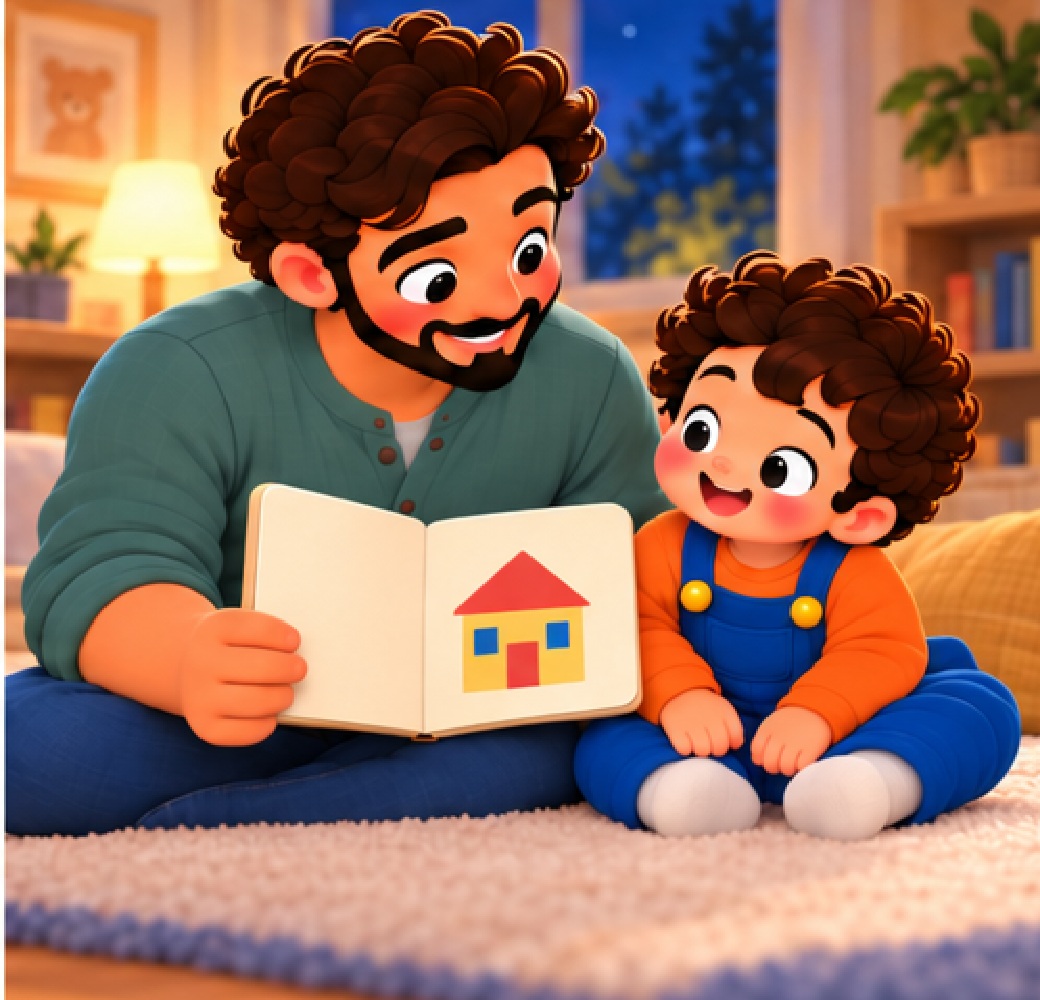 A little house appears on the next page
