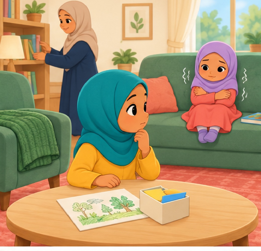 هناء تشعر بالبرد وسلمى تلاحظ الغطاء