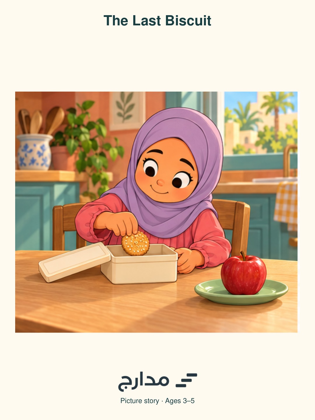 Cover of The Last Biscuit; Layan is Yasser’s sister