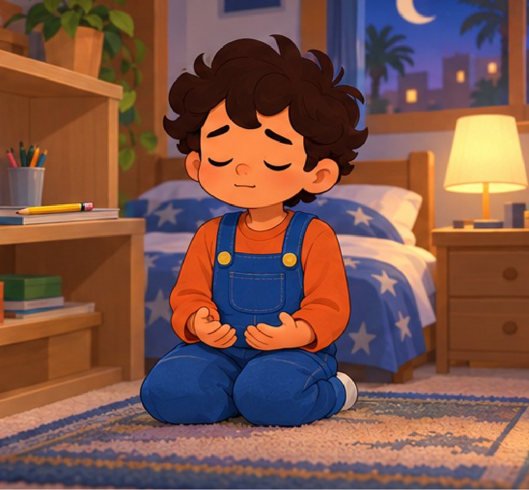 Omar prays after returning what he took